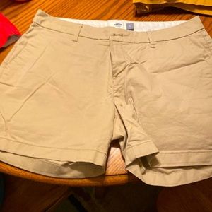 Khaki old navy shorts size 8